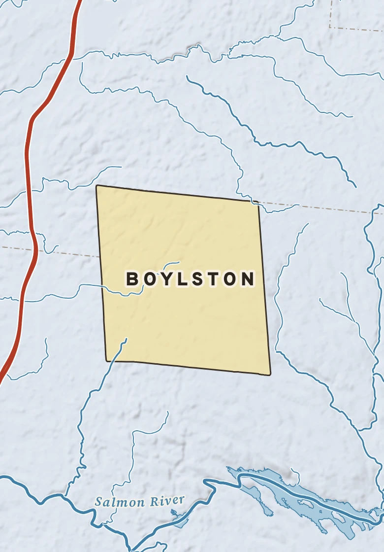 Atlas plate of Boylston, New York.