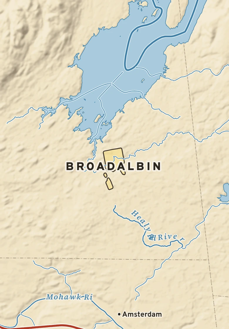 Atlas plate of Broadalbin, New York.