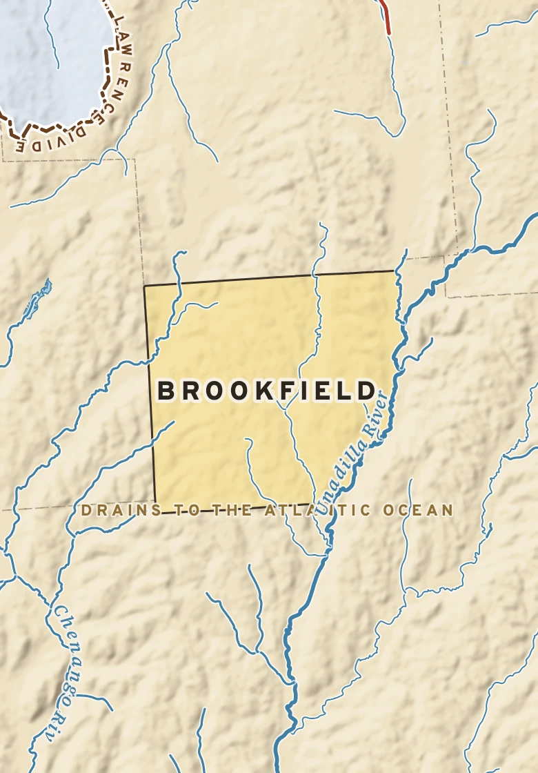 Atlas plate of Brookfield, New York.