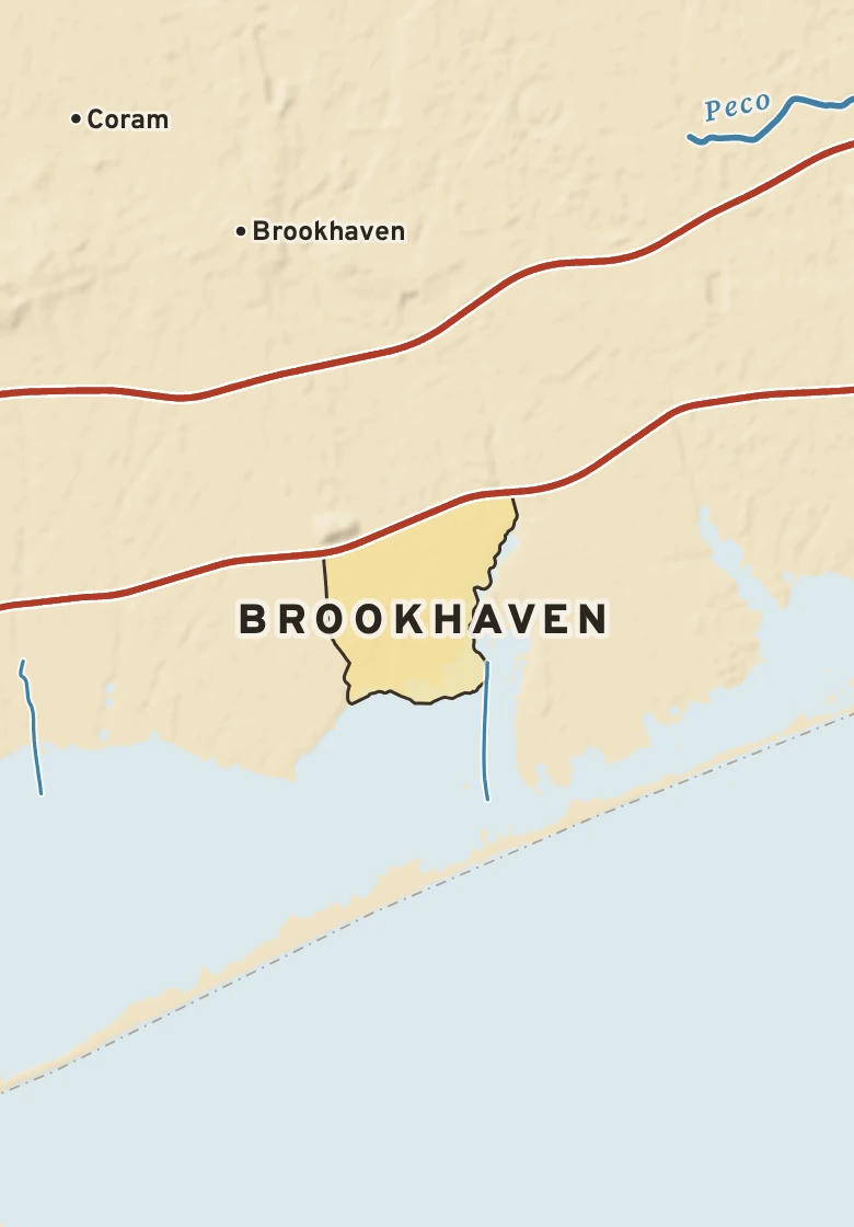 Atlas plate of Brookhaven, New York.