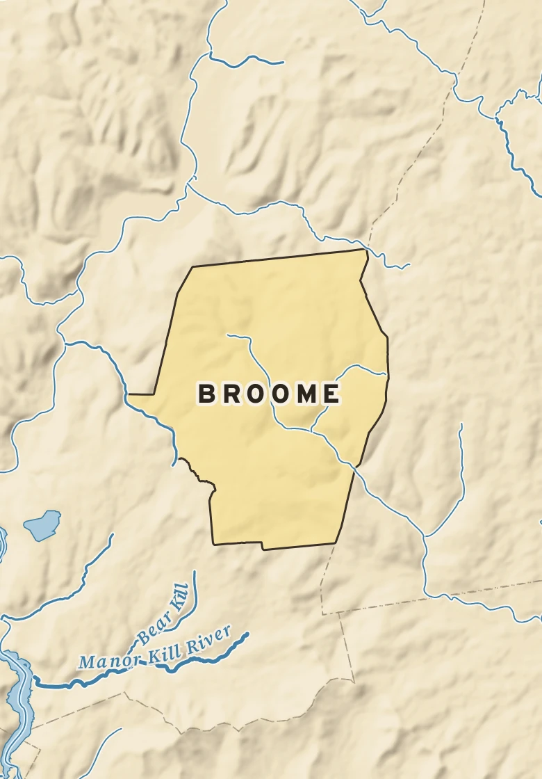 Atlas plate of Broome, New York.