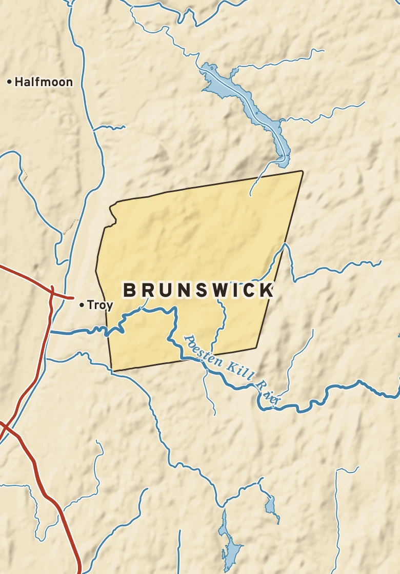Atlas plate of Brunswick, New York.