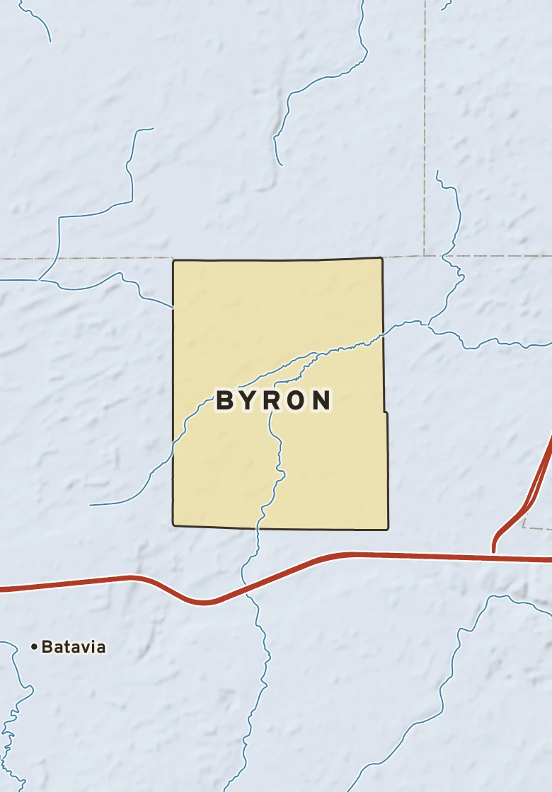 Atlas plate of Byron, New York.