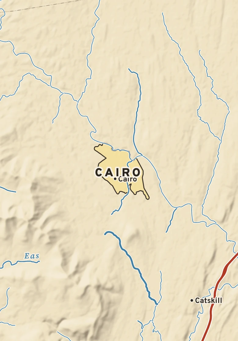 Atlas plate of Cairo, New York.