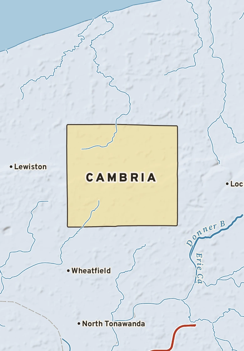 Atlas plate of Cambria, New York.