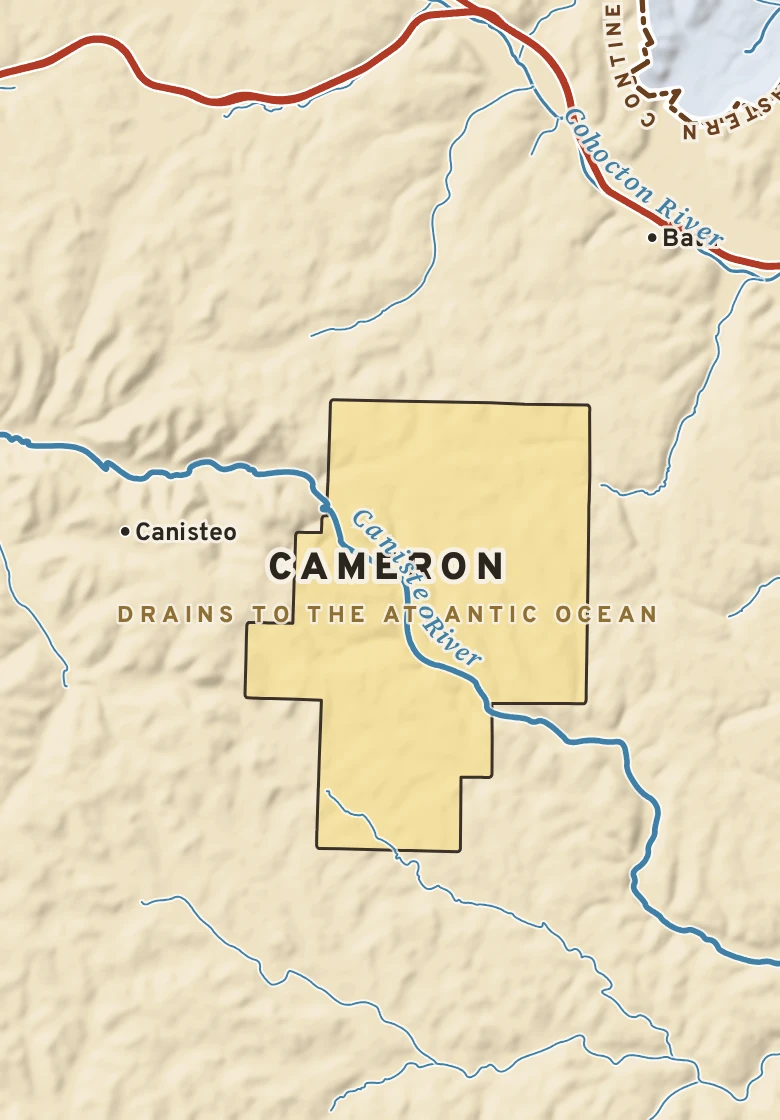 Atlas plate of Cameron, New York.