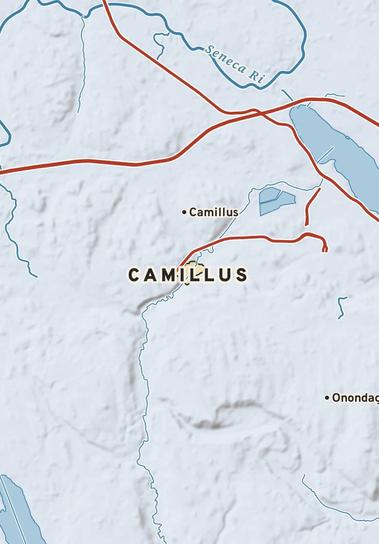 Atlas plate of Camillus, New York.