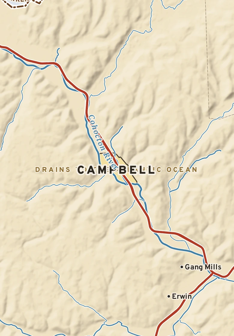 Atlas plate of Campbell, New York.