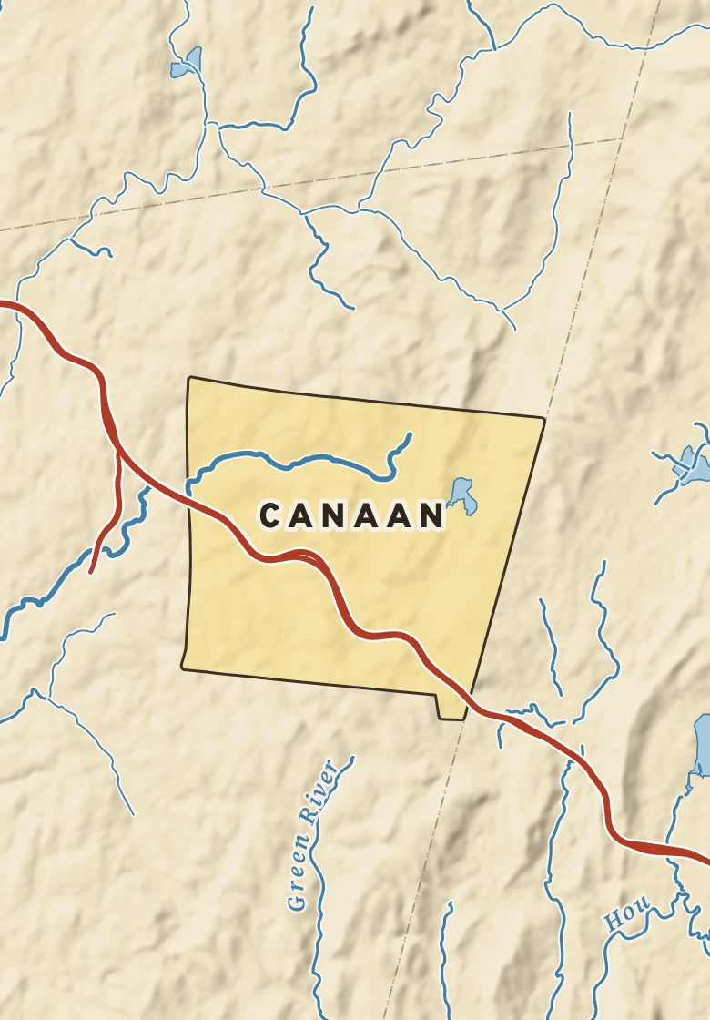 Atlas plate of Canaan, New York.
