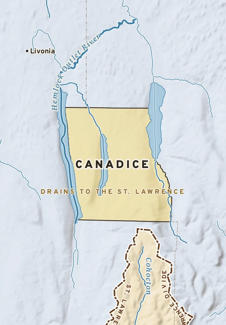 Atlas plate of Canadice, New York.