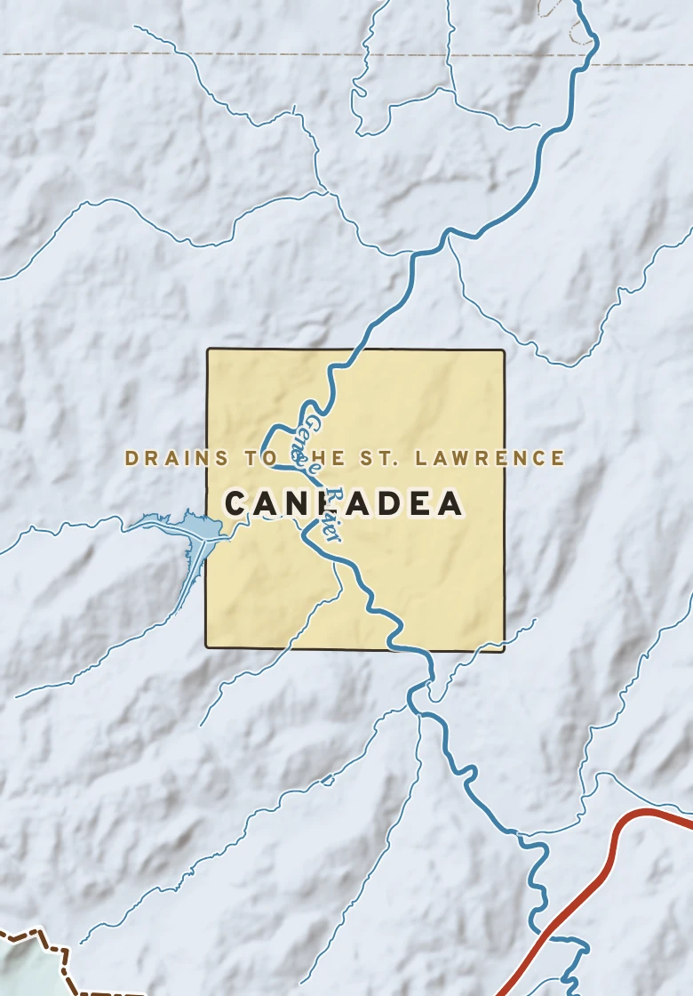 Atlas plate of Caneadea, New York.