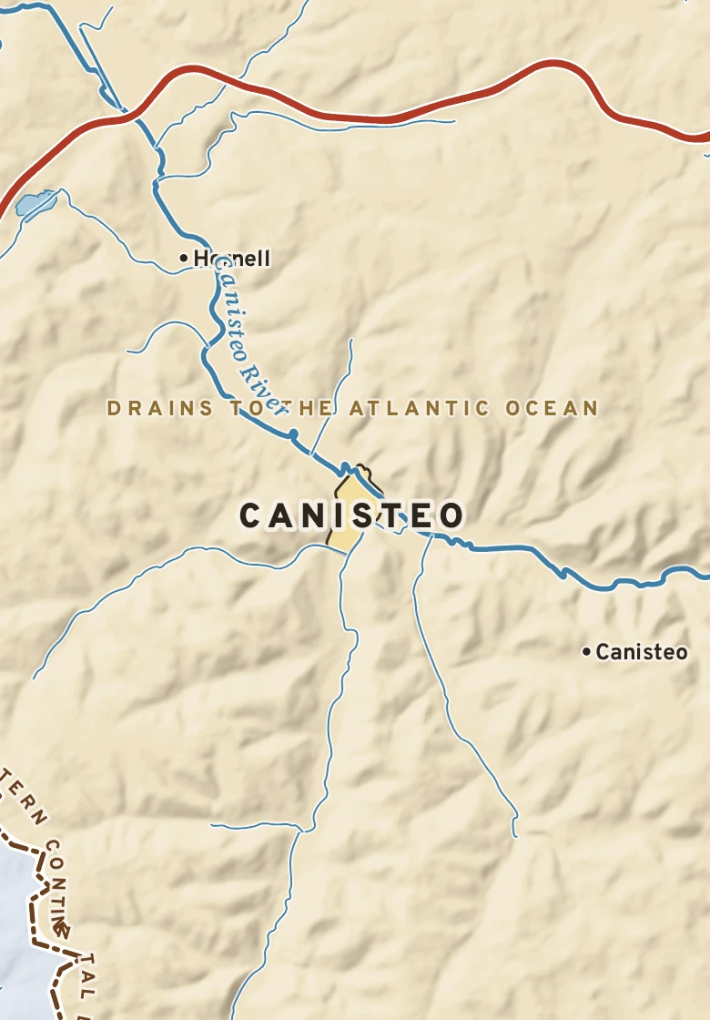 Atlas plate of Canisteo, New York.