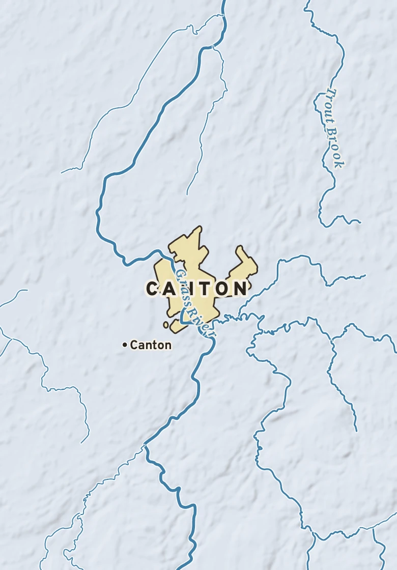 Atlas plate of Canton, New York.