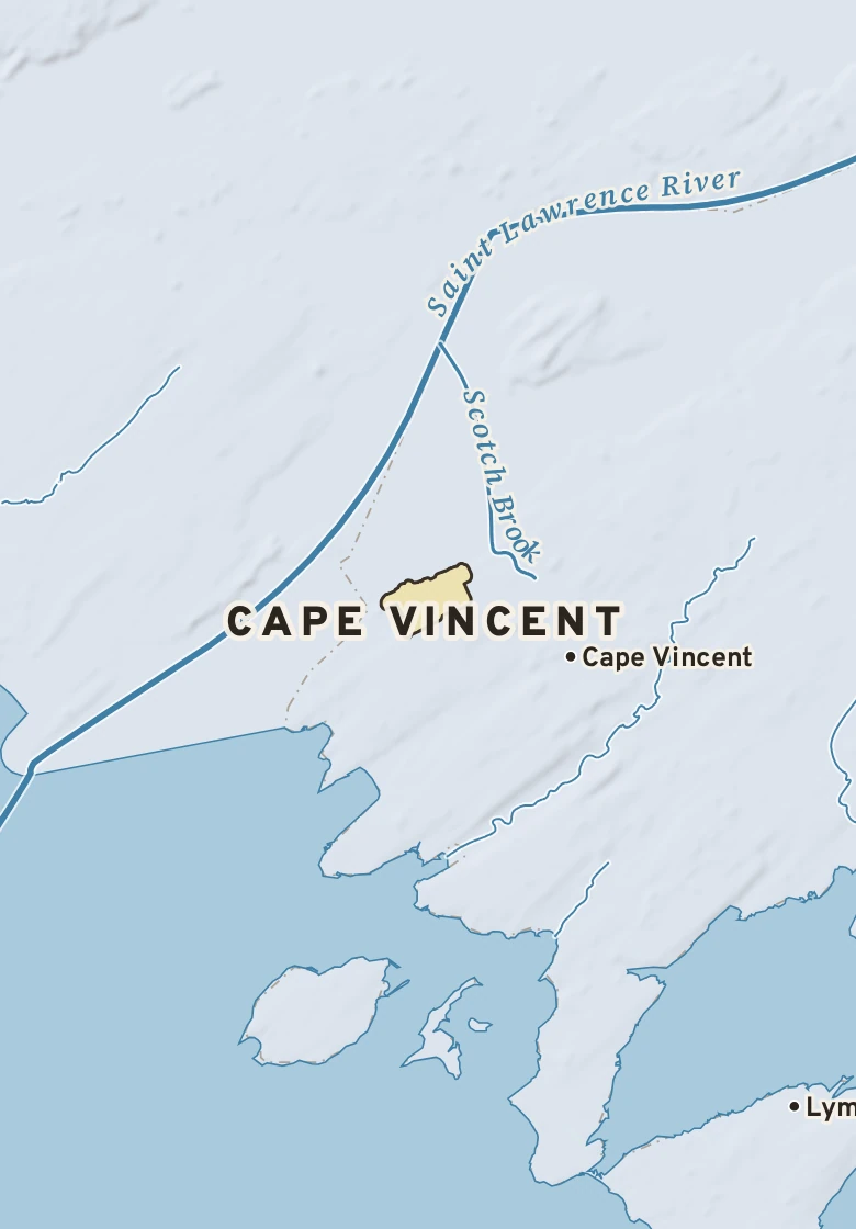 Atlas plate of Cape Vincent, New York.