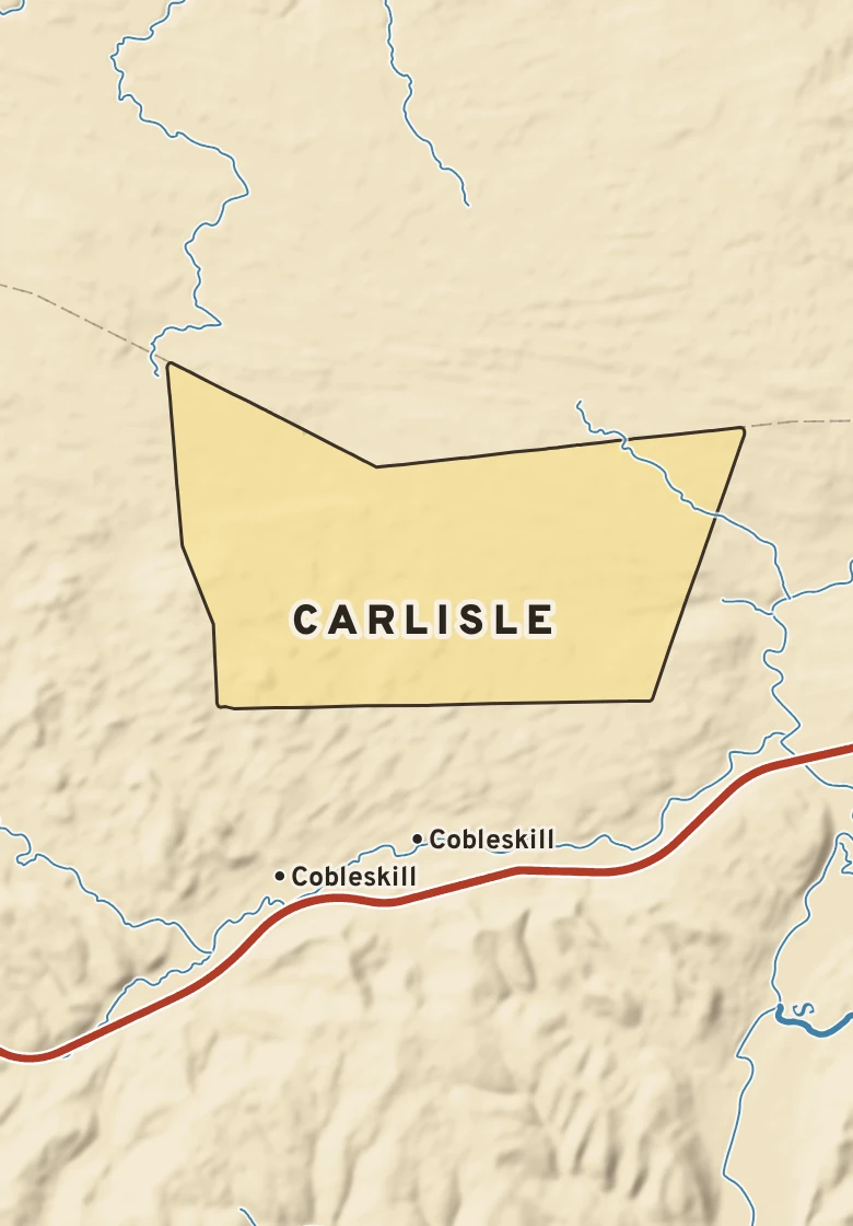 Atlas plate of Carlisle, New York.