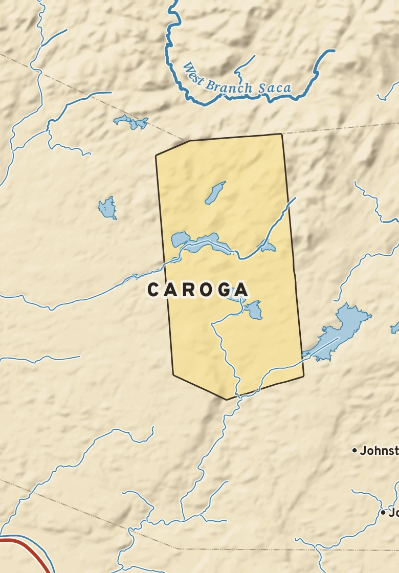 Atlas plate of Caroga, New York.