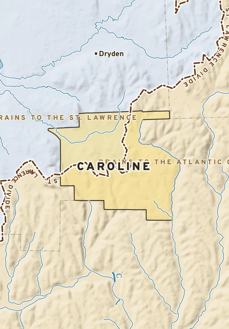Atlas plate of Caroline, New York.