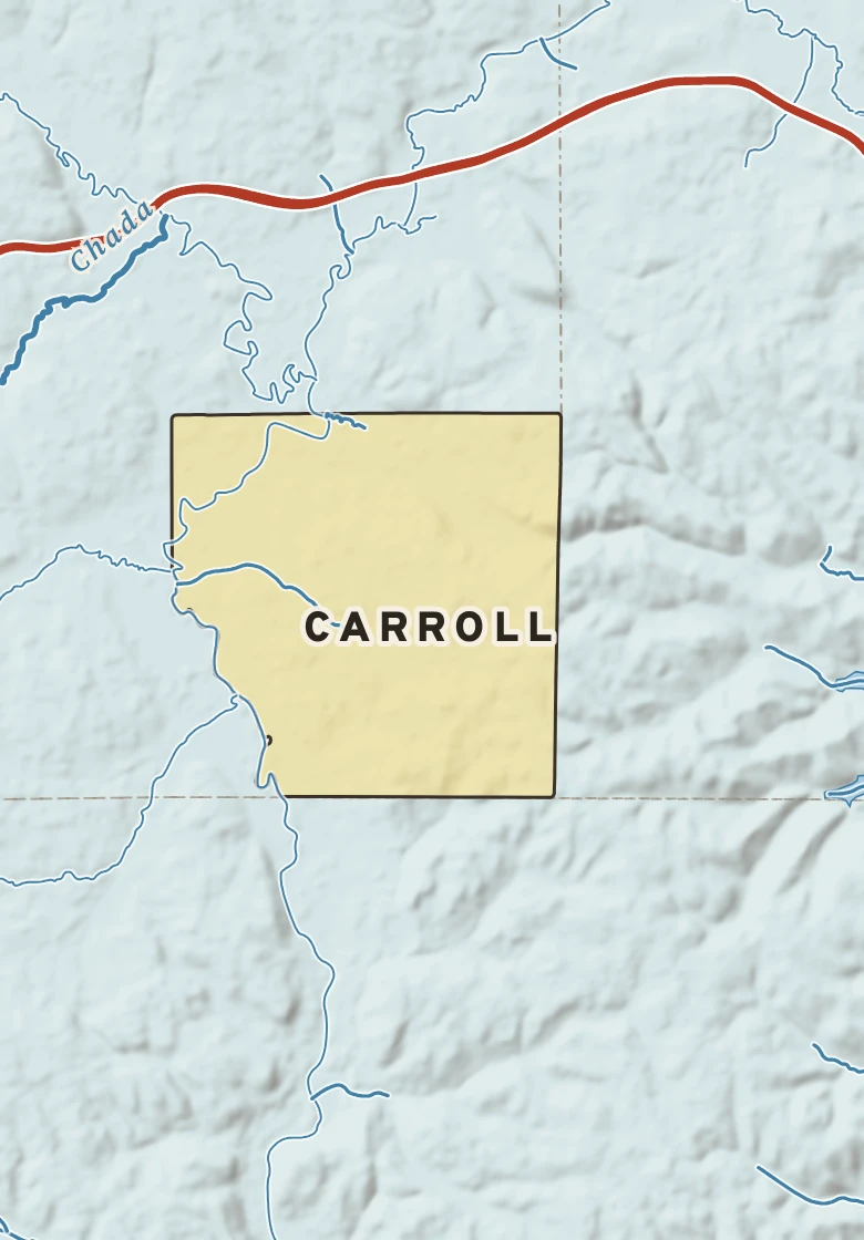 Atlas plate of Carroll, New York.