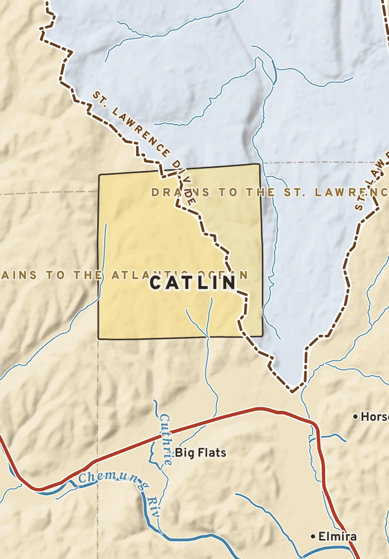 Atlas plate of Catlin, New York.