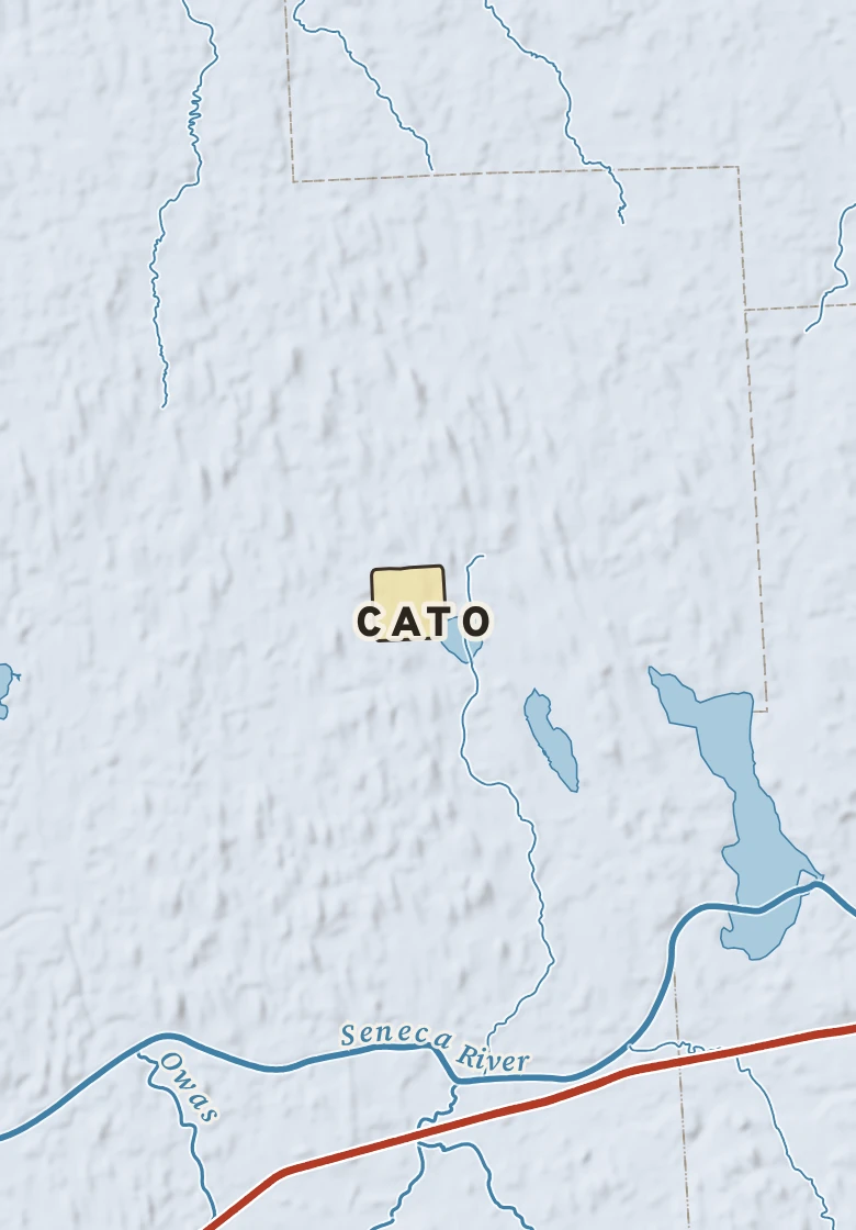 Atlas plate of Cato, New York.