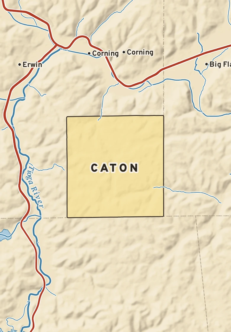 Atlas plate of Caton, New York.