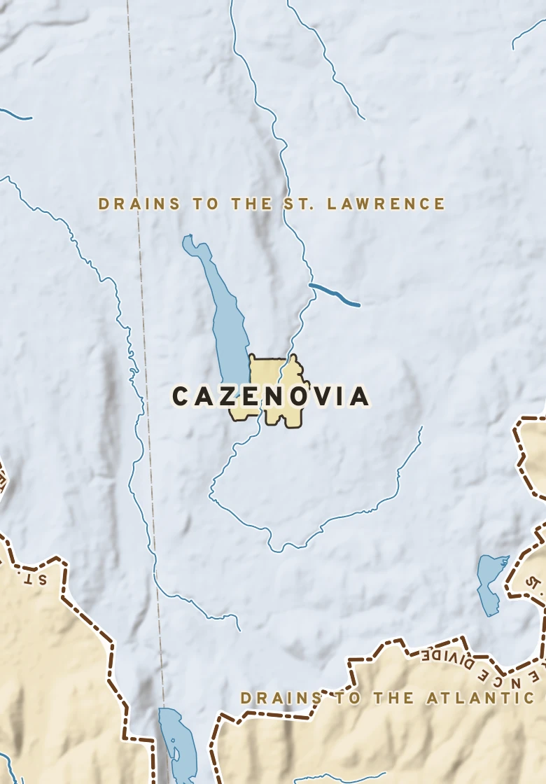 Atlas plate of Cazenovia, New York.
