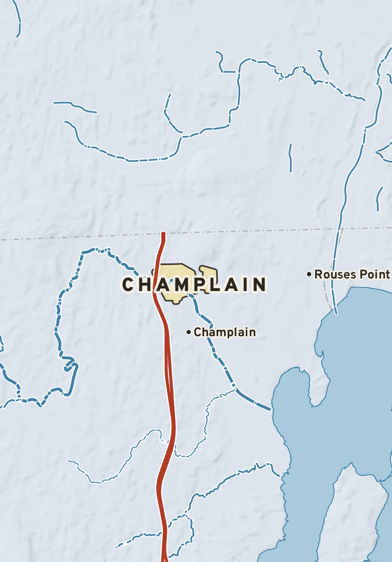 Atlas plate of Champlain, New York.