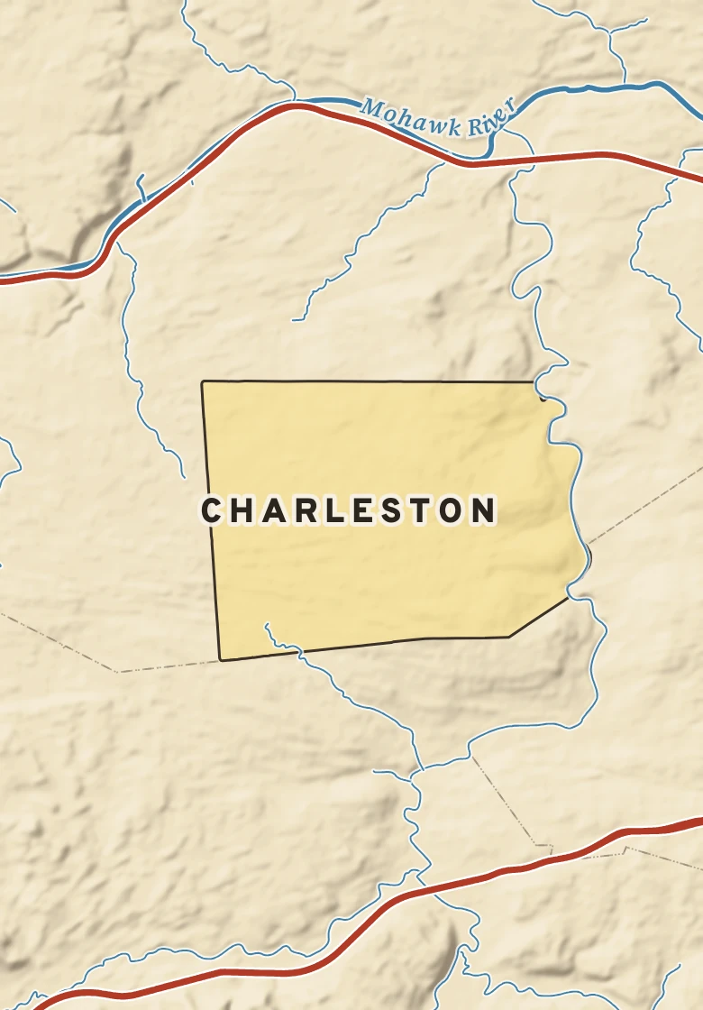 Atlas plate of Charleston, New York.