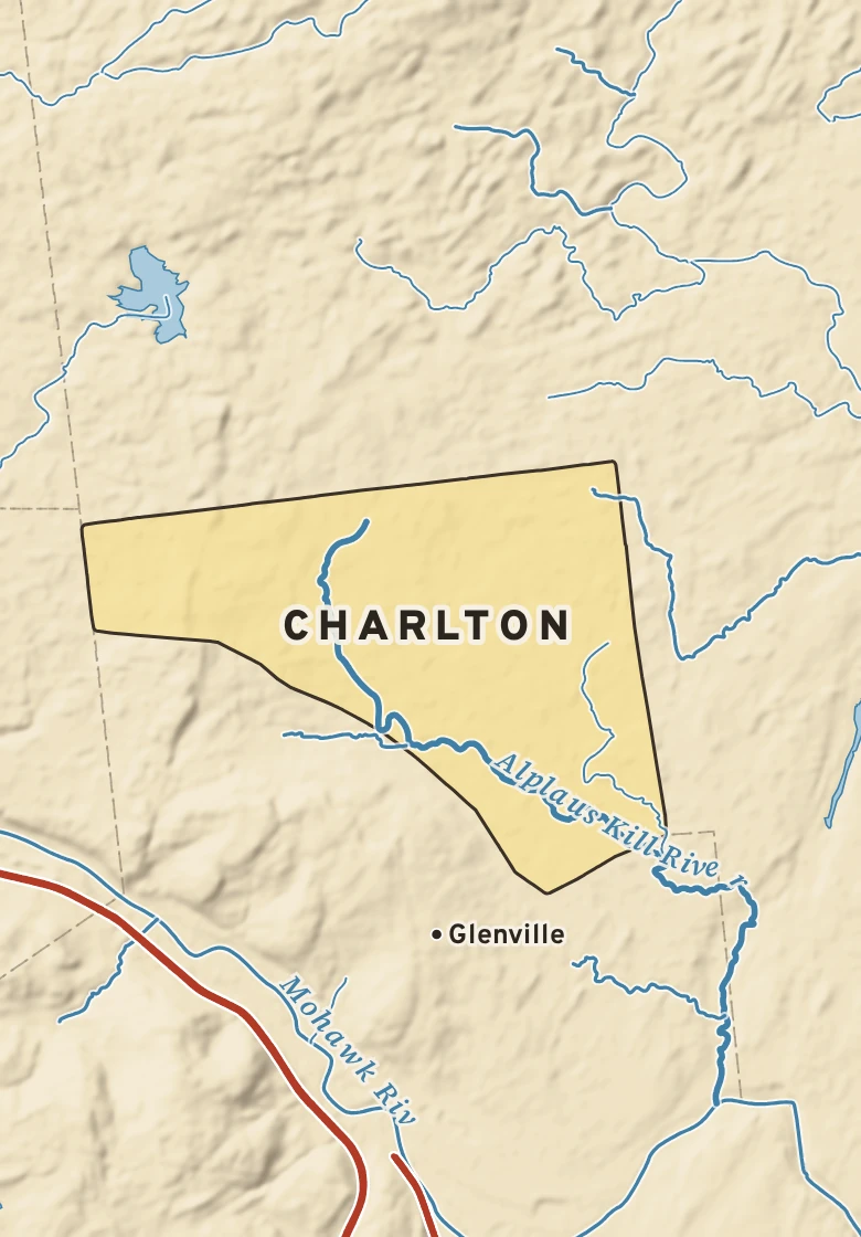 Atlas plate of Charlton, New York.
