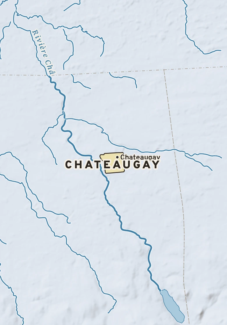 Atlas plate of Chateaugay, New York.