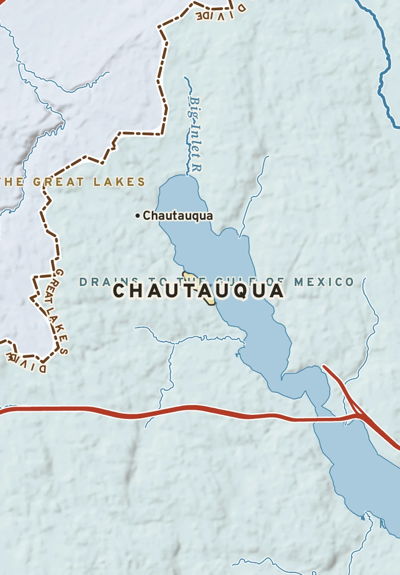 Atlas plate of Chautauqua, New York.