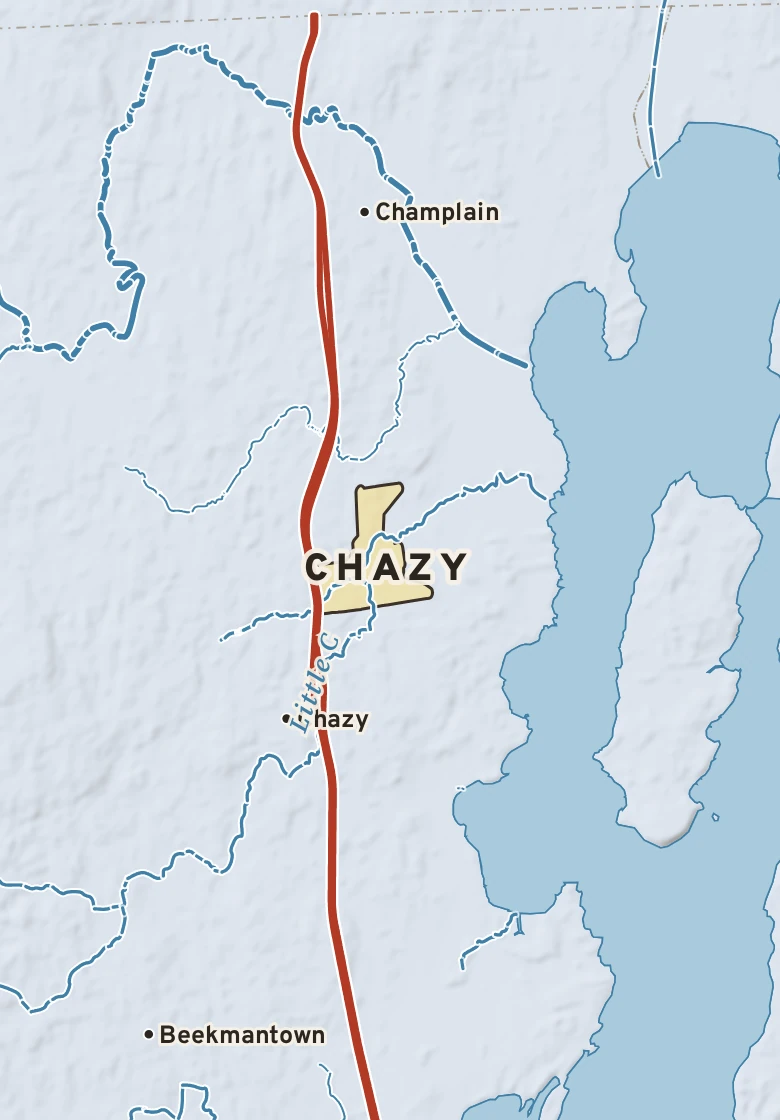 Atlas plate of Chazy, New York.