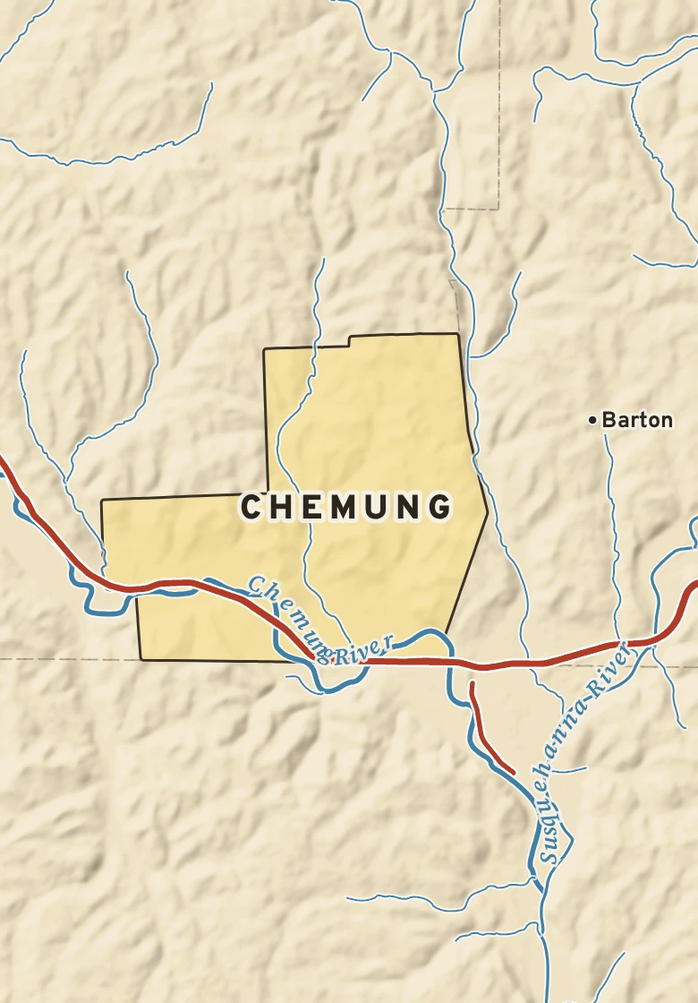 Atlas plate of Chemung, New York.