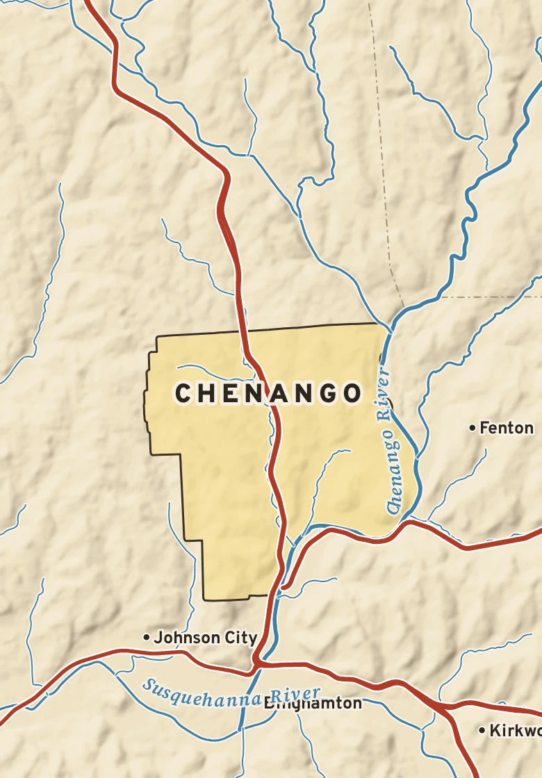 Atlas plate of Chenango, New York.