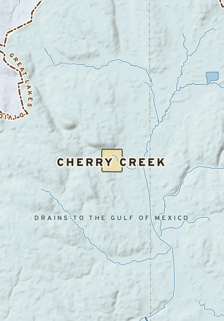 Atlas plate of Cherry Creek, New York.