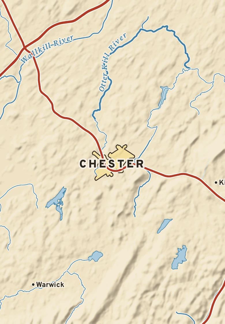 Atlas plate of Chester, New York.