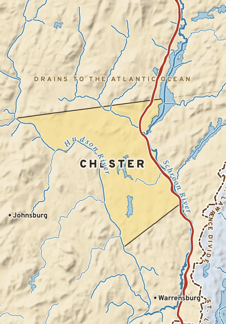 Atlas plate of Chester, New York.