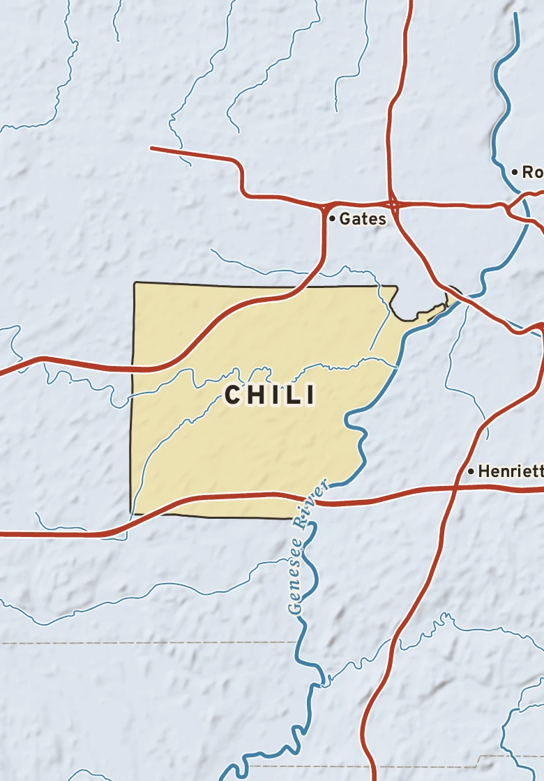 Atlas plate of Chili, New York.