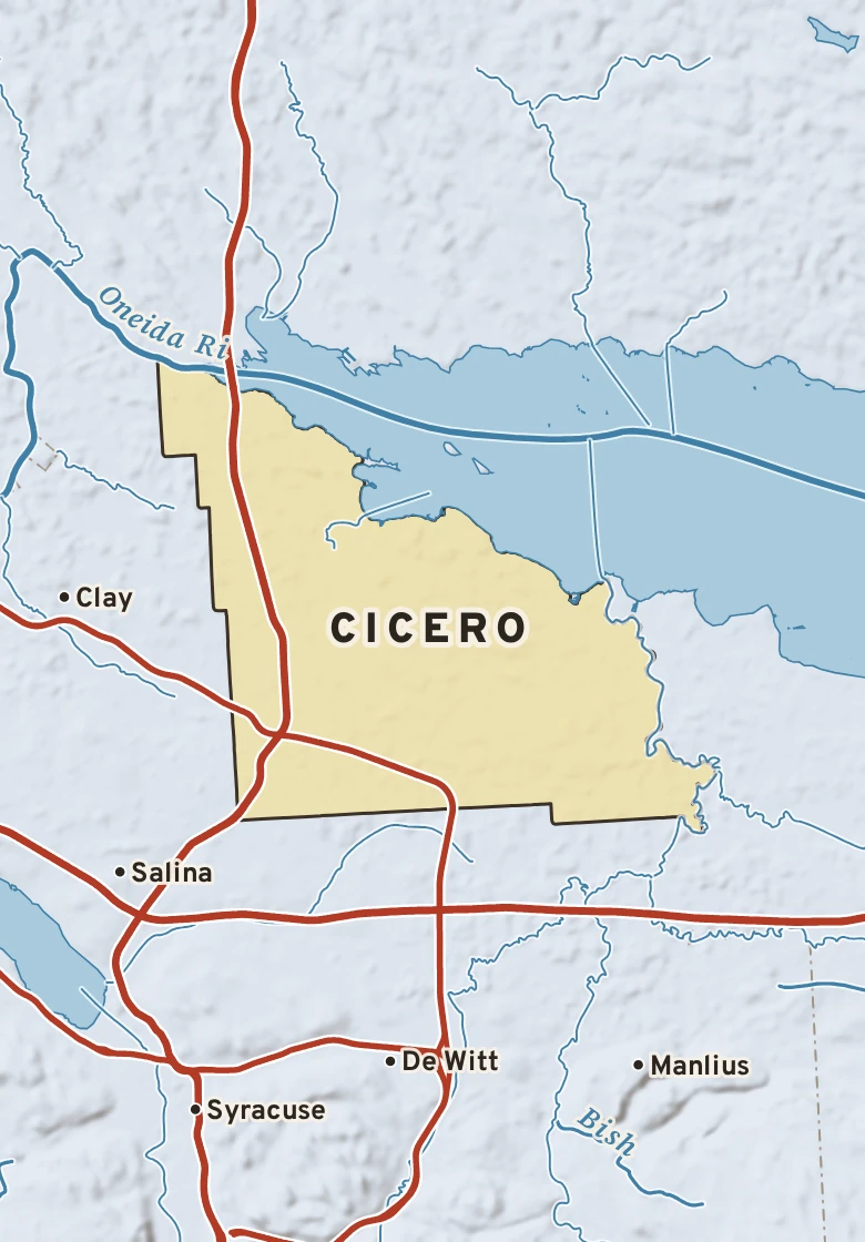 Atlas plate of Cicero, New York.