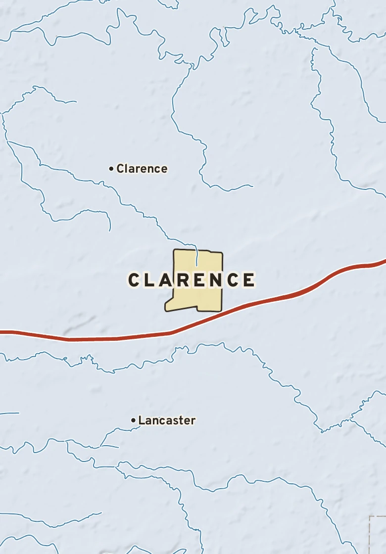 Atlas plate of Clarence, New York.
