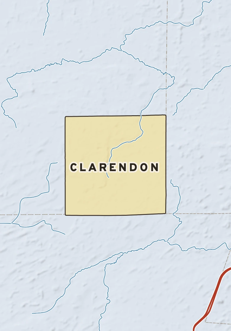 Atlas plate of Clarendon, New York.