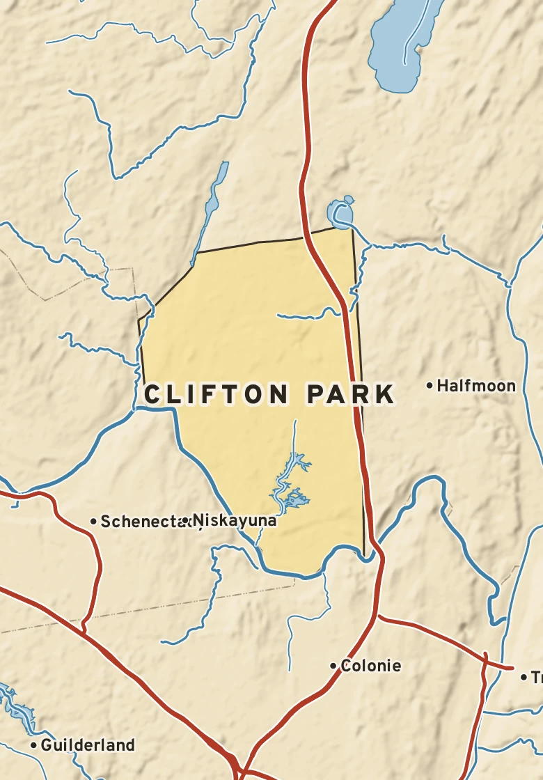 Atlas plate of Clifton Park, New York.