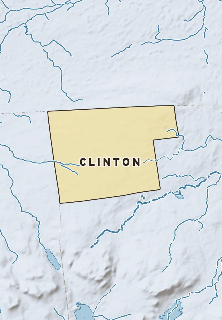Atlas plate of Clinton, New York.