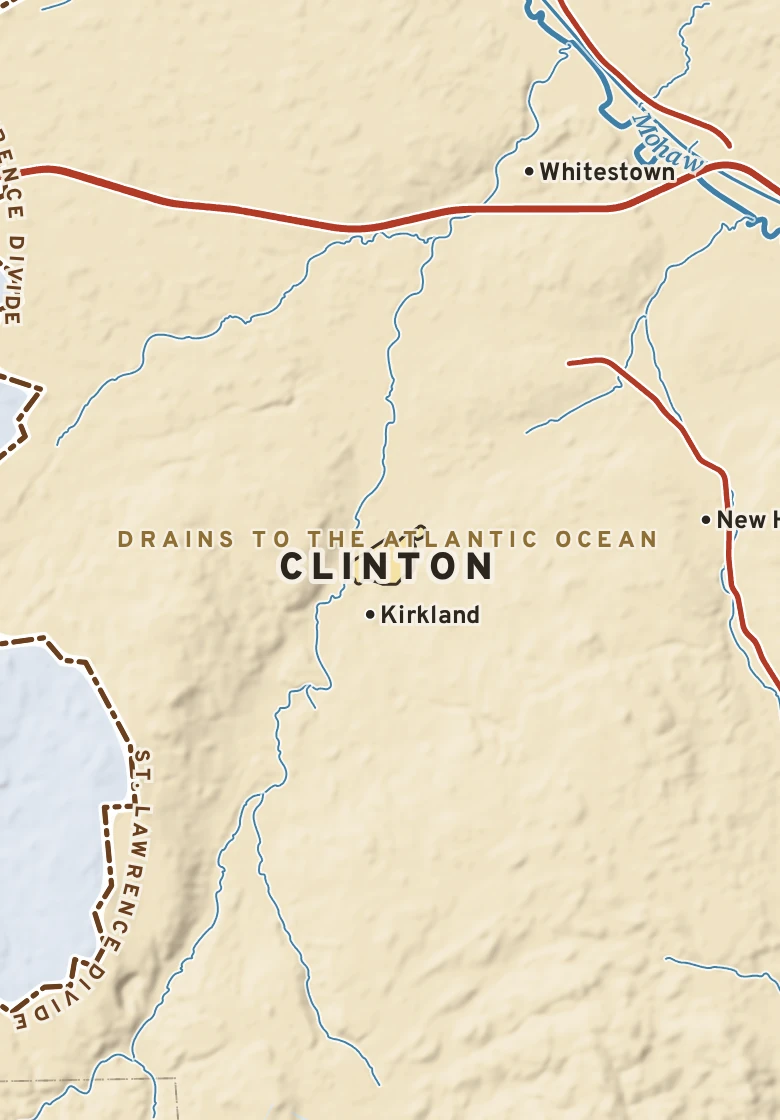 Atlas plate of Clinton, New York.