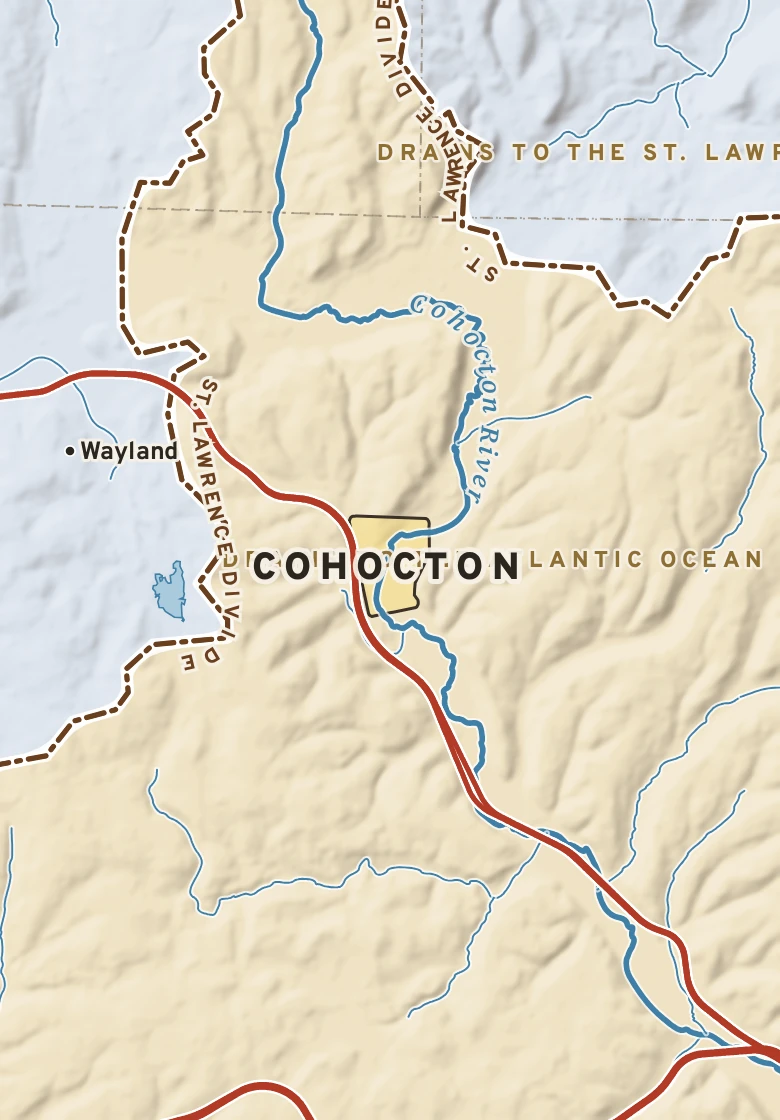 Atlas plate of Cohocton, New York.