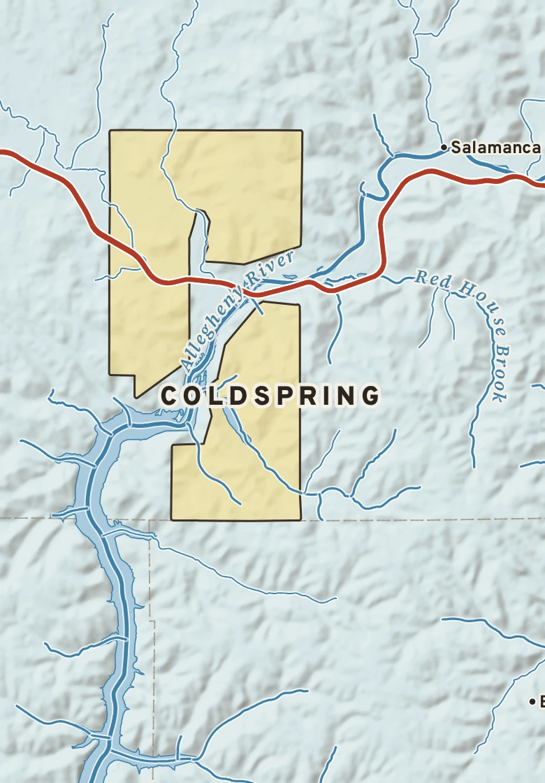 Atlas plate of Coldspring, New York.