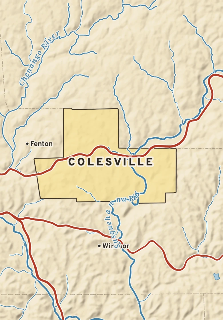 Atlas plate of Colesville, New York.