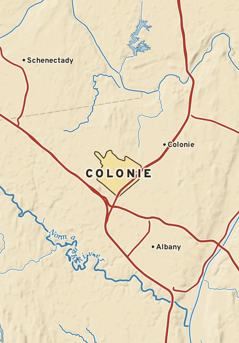 Atlas plate of Colonie, New York.