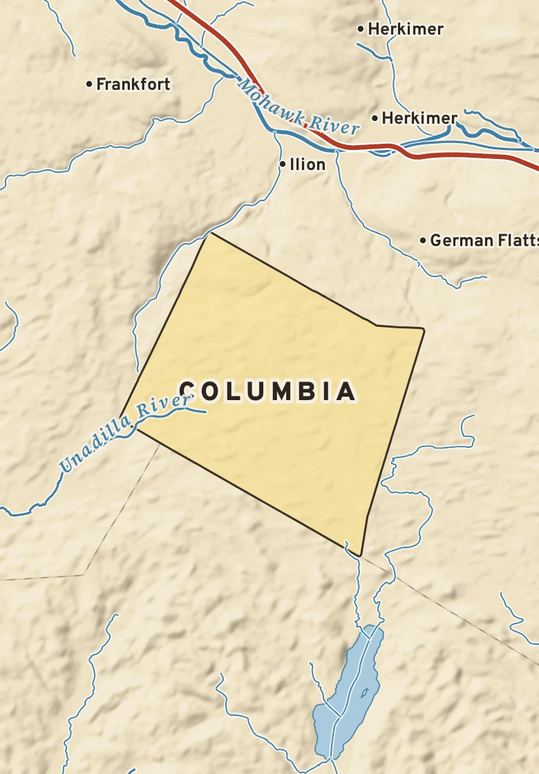Atlas plate of Columbia, New York.