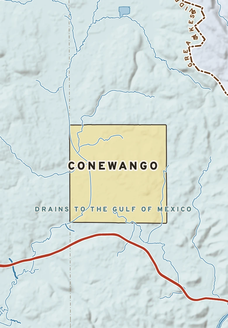 Atlas plate of Conewango, New York.